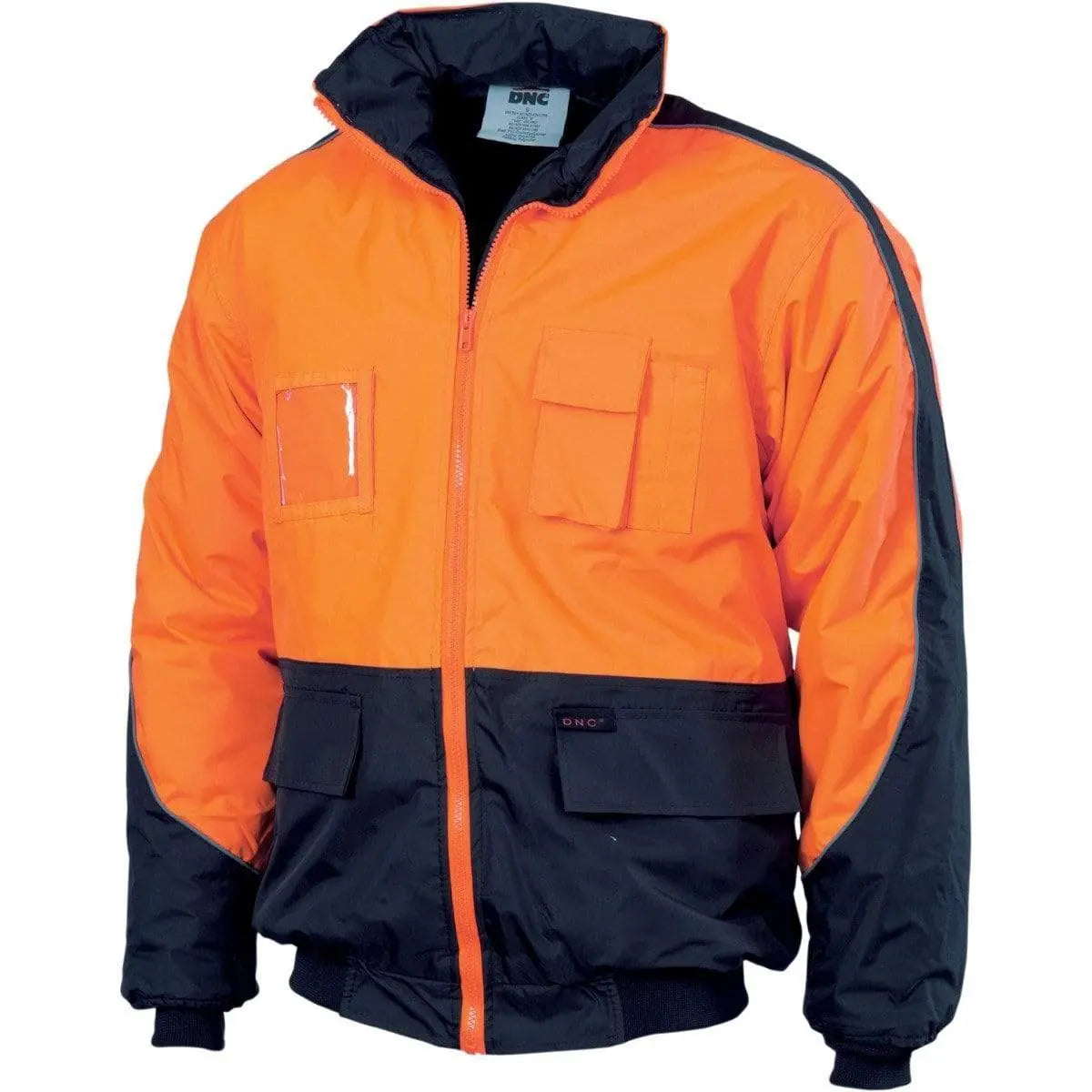 Dnc Workwear Hi-vis Contrast Bomber Jacket - 3991 Metro Workwear.